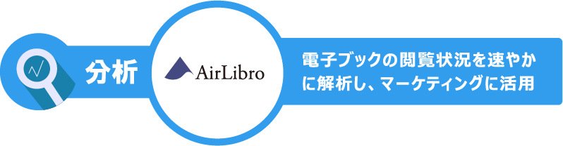 電子ブックの閲覧状況を速やかに解析し、マーケティングに活用